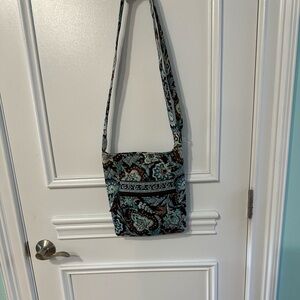 Vera Bradley Retired Java Blue Hispter Crossbody